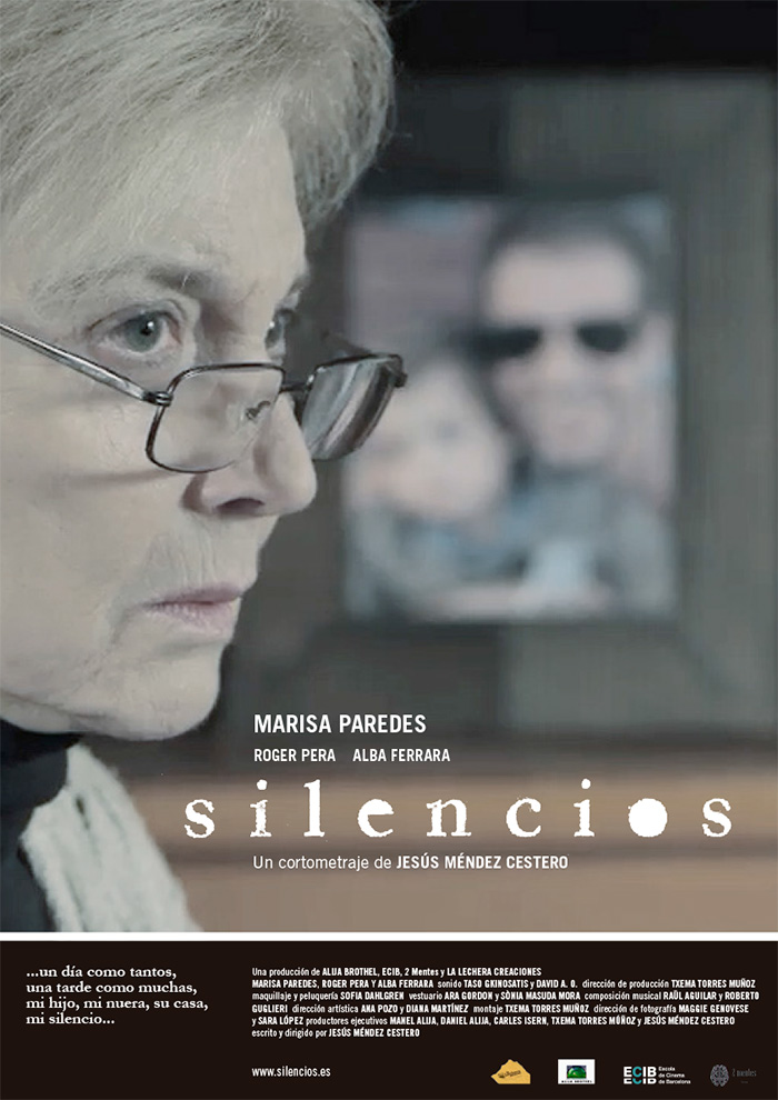 Cartel cortometraje Silencios